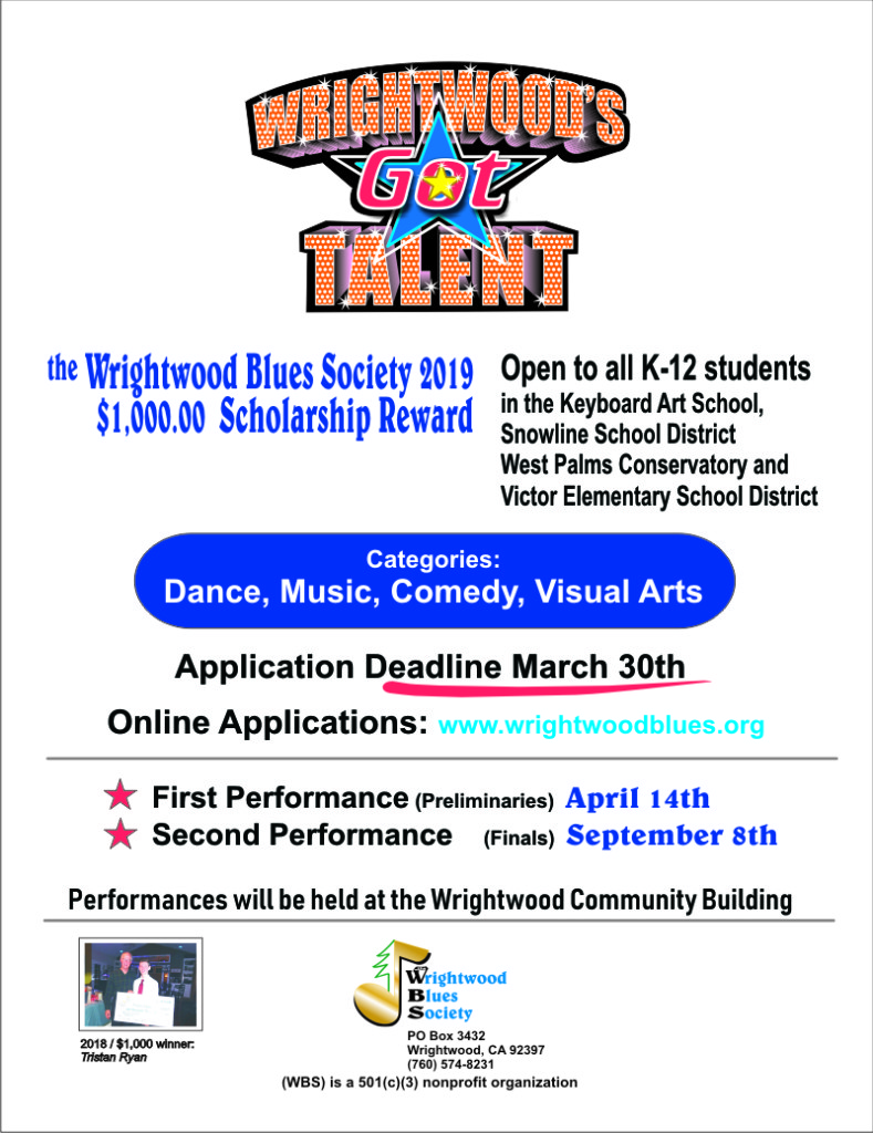 Wrightwood's Got Talent Flyer